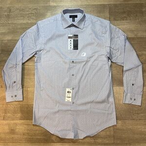 Alfani Alfatech Regular Fit Honeycomb Dress Shirt Size S